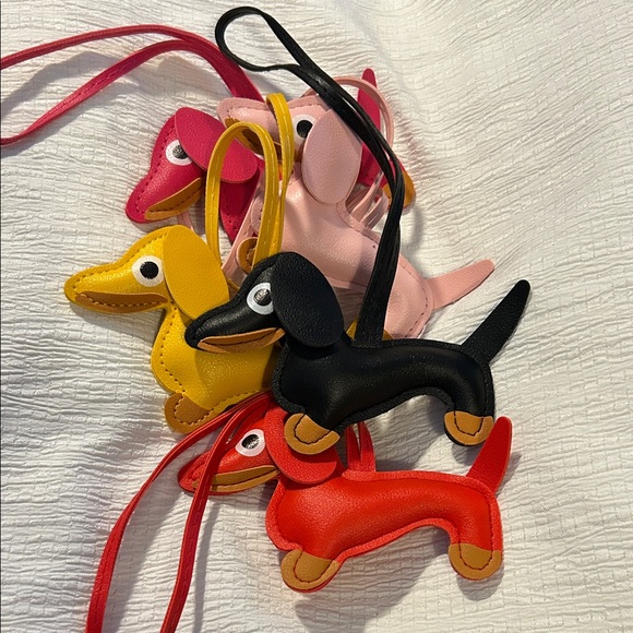 Handbags - Colorful Dog-Shaped Bag Charms - Choose Your Color